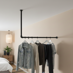 Kledingrek Caen | Zwart 26.9 mm | Plafond | DIY