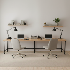 Bureau Bilbao XL | Aluminium Zwart 33.7 MM | DIY