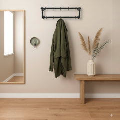 Kapstok Birmingham | Zwart 26.9 mm | Wand | DIY