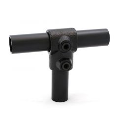 Buiskoppeling - Kort T-Stuk zwart - 48,3mm