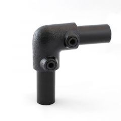 Buiskoppeling - Kniestuk 90° 26.9mm zwart