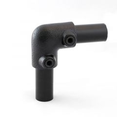 Buiskoppeling - Kniestuk 90° Zwart - 33.7mm