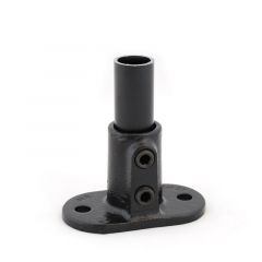 Buiskoppeling - Ovale Voetplaat - zwart 26,9mm