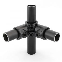 Buiskoppeling - Verstelbaar Hoekstuk (26.9)  zwart