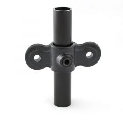 Buiskoppeling - Oogdeel 180 Dubbel Scharnierstuk - 33,7mm - zwart