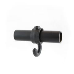 Buiskoppeling - Haak Gedraaid - 26,9 mm zwart