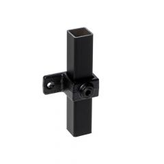 Bevestigingsring Enkel - vierkant zwart (25mm)