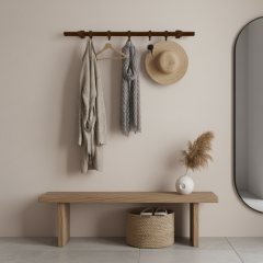 Kapstok Canterbury | Vintage Brown 26.9 mm | Wand | DIY