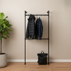 Kapstok Chester | Zwart 33.7 mm | Staand | DIY