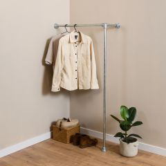 Kledingrek Rijsel | Staal 26.9 mm | Vloer/Wand | DIY