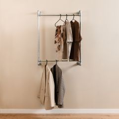 Kapstok Lincoln Duo | Staal 26.9 mm | Wand | DIY
