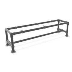 Bankje Triesen | Zwart 42.4 mm | Voet | DIY