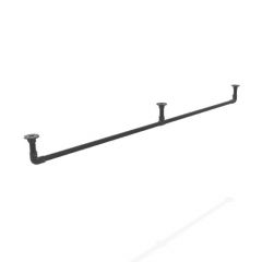 Gordijnroede Cordoba | Zwart 33.7 mm | Plafond | DIY