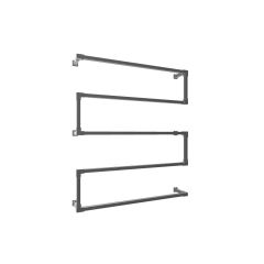 Handdoekrek Kalundborg | Vierkant Zwart 25x25mm | Wand | DIY