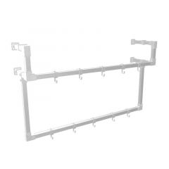 Kapstok Bath | Vierkant Staal 25x25 mm | Wand | DIY