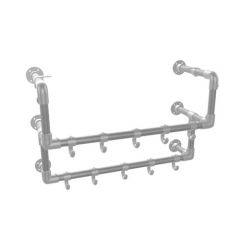 Kapstok Bradford | Staal 33.7 mm | Wand | DIY