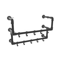 Kapstok Bradford | Zwart 33.7 mm | Wand | DIY