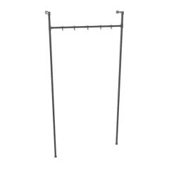 Kapstok Chester | Vierkant Zwart 25x25 mm | Staand | DIY