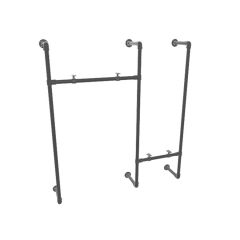 Kapstok Derby | Zwart 26.9 mm | Wand | DIY