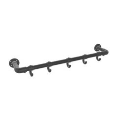 Kapstok Leeds | Zwart 33.7 mm | Wand | DIY
