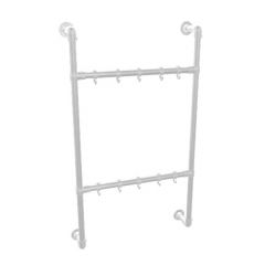 Kapstok Lincoln Duo | Staal 33.7 mm | Wand | DIY