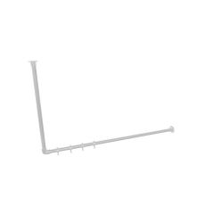 Kledingrek Amiens | Vierkant Staal 25x25 mm | Wand-Plafond | DIY