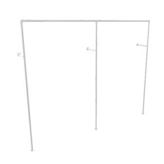 Kledingrek Avignon | Staal 33.7 mm | Wand | DIY