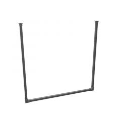 Kledingrek Caen | Zwart 26.9 mm | Plafond | DIY