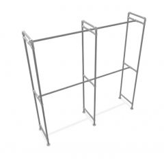 Kledingrek Lyon | Staal 33.7 mm | Staand | DIY