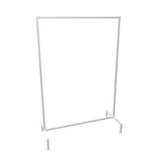 Kledingrek Marseille | Vierkant Staal 25x25 mm | Voet | DIY