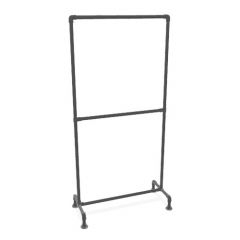 Kledingrek Marseille Duo | Zwart 33.7 mm | Voet | DIY