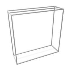 Kledingrek Meudon | Vierkant Zwart 25x25 mm | DIY