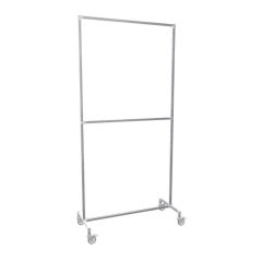 Kledingrek Montpellier Duo | Vierkant Staal 25x25 mm | Wiel | DIY