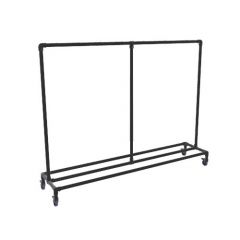 Kledingrek Montreuil XL | Zwart 33.7 mm | Wiel | DIY