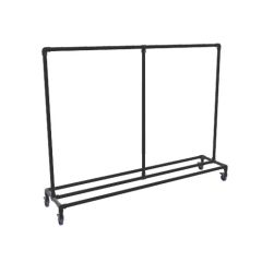 Kledingrek Montreuil XL | Zwart 26.9 mm | Wiel | DIY