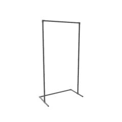 Kledingrek Nantes | Zwart 33.7 mm | Staand | DIY