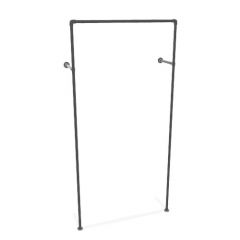 Kledingrek Nice | Zwart 26.9 mm | Wand | DIY