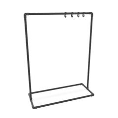 Kledingrek Pau | Zwart 26.9 mm | Staand | DIY