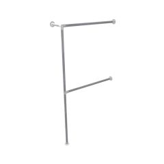 Kledingrek Rijsel Duo | Staal 33.7 mm | Vloer/Wand | DIY