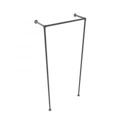 Kledingrek Torcy | Zwart 26.9 mm | Vloer/Wand | DIY