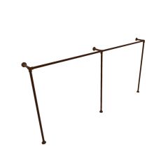 Kledingrek Toulon | Zwart 33.7 mm | Vloer/Wand | DIY