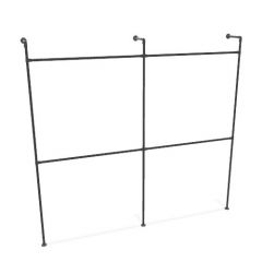 Kledingrek Tours | Zwart 26.9 mm | Vloer/Wand | DIY