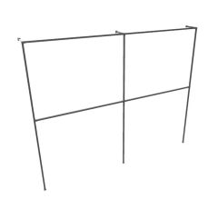 Kledingrek Tours | Vierkant Zwart 25x25 mm | Vloer/Wand | DIY