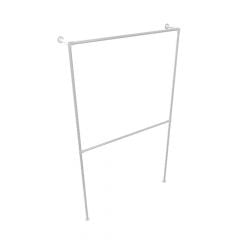 Kledingrek Trappes | Staal 33.7 mm | Vloer/Wand | DIY