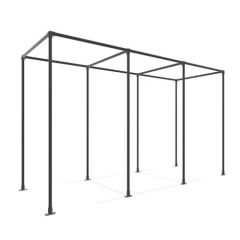 Pergola Pula | Aluminium Zwart 42.4 mm | Staand | DIY