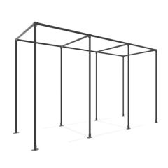 Pergola Pula | Vierkant Zwart Aluminium 40x40 mm | Staand | DIY