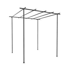 Pergola Trogir | Aluminium Zwart 42.4 mm | Vrijstaand | DIY