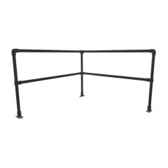 Safety Railing Modulair | Zwart 42.4 mm | Hoek 