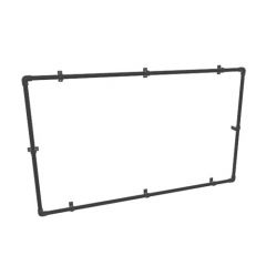 Spandoekframe | Aluminium Zwart 42.0 MM | Wand | DIY