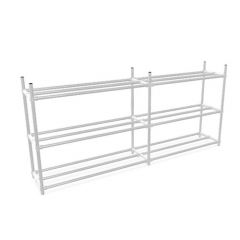 Tassenrek Double 3 laags | Staal 33.7 mm | DIY